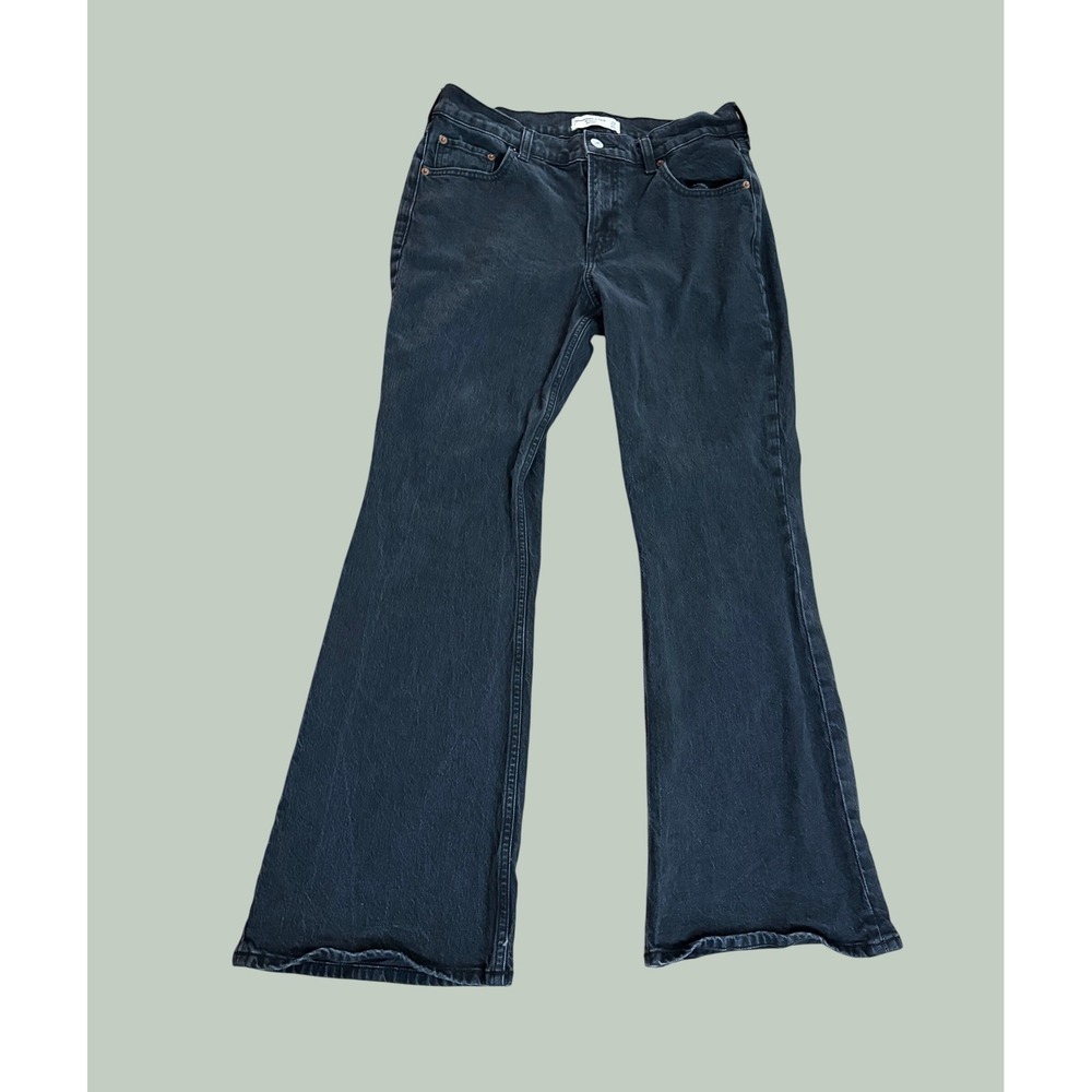 Abercrombie & Fitch The Bootcut Mid Rise Jeans Washed Black 29 Short Womens